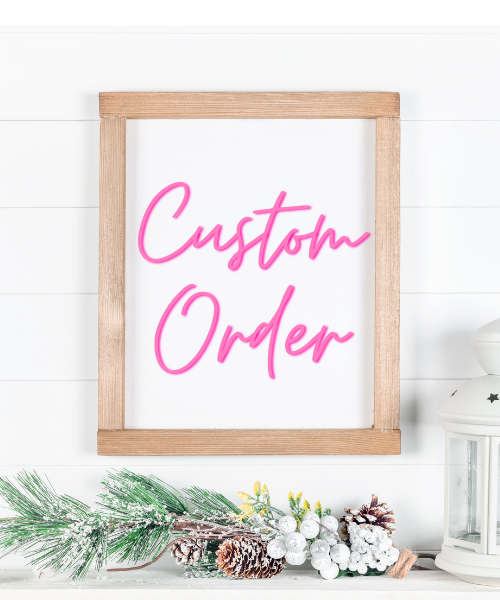 Personalize your Custom Order Design