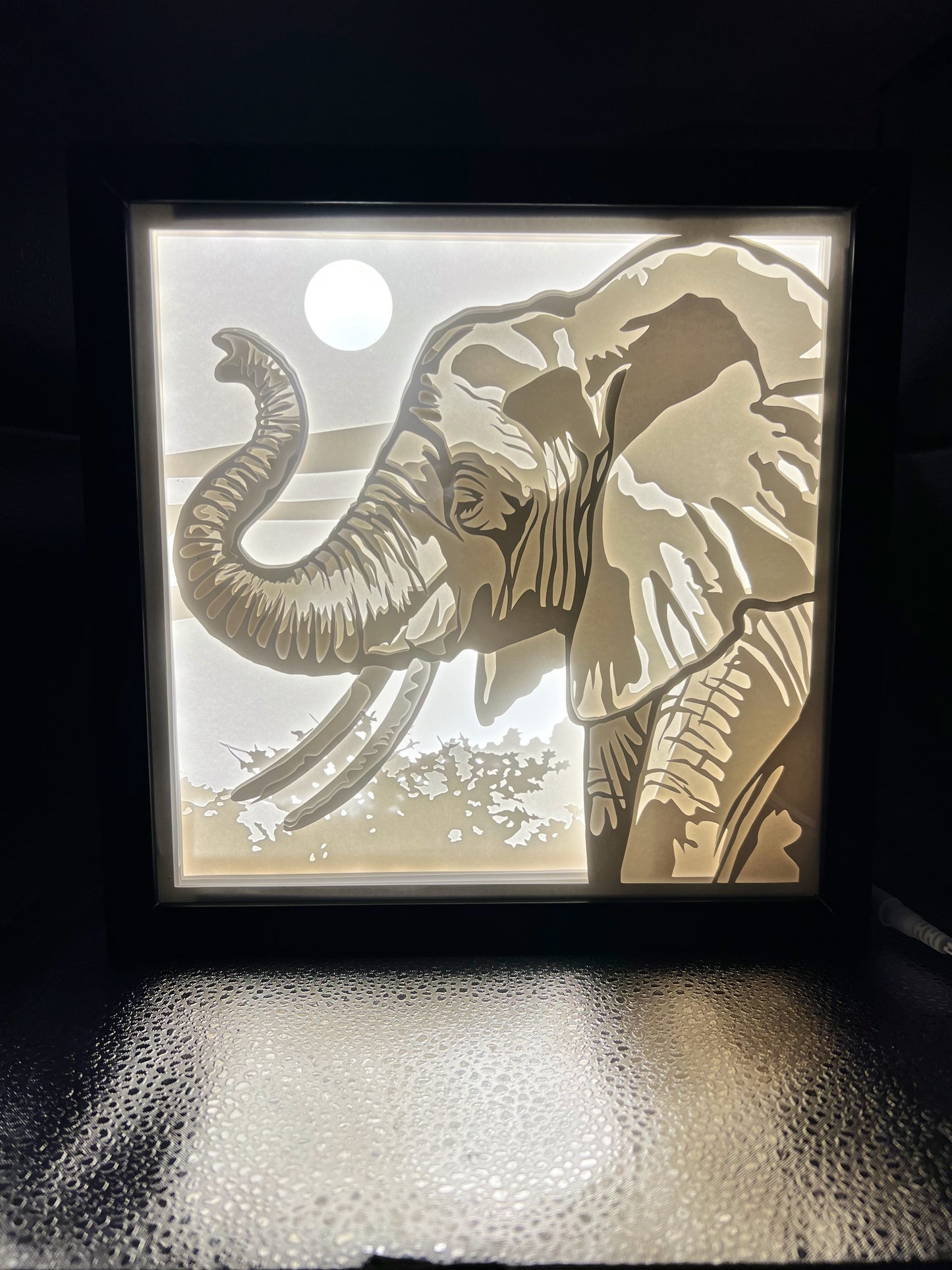 Animal Portrait Light Box (choice of Lion or Elephant)