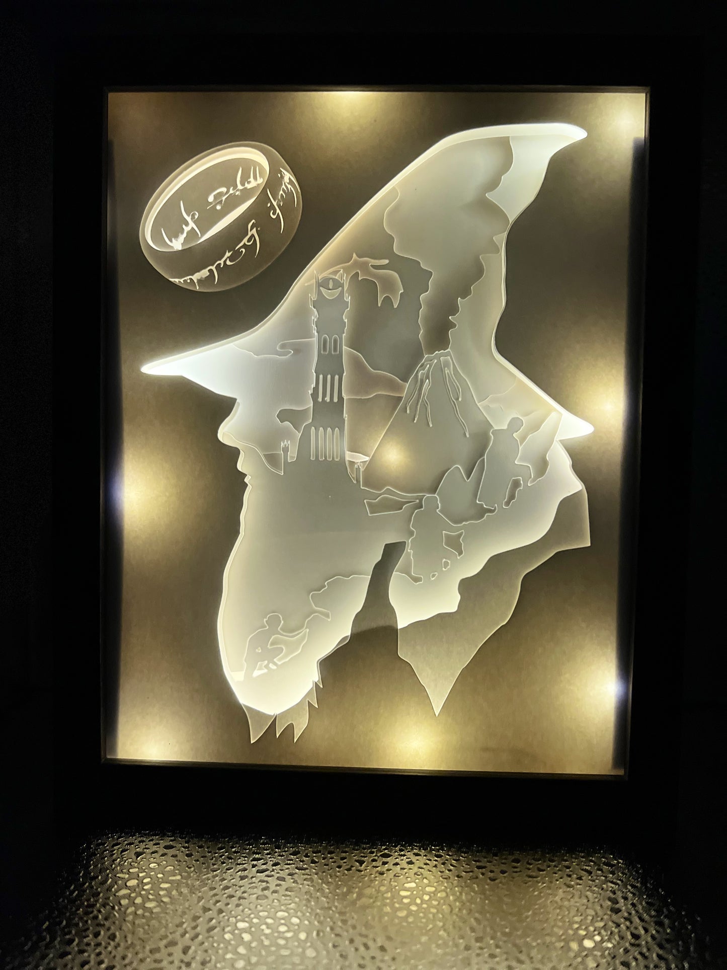 The Lord of The Rings Lighted Shadow Box