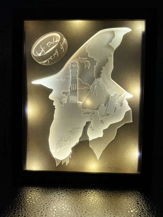 The Lord of The Rings Lighted Shadow Box